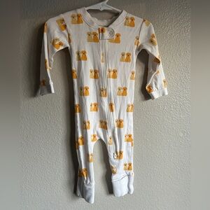 Monica + Andy 100% organic cotton golden retrievers dog sleeper baby size 3-6m